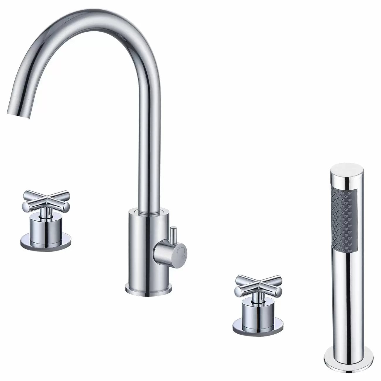 MAIDSTONE Roman Deck Mount Tub Faucet with Handshower