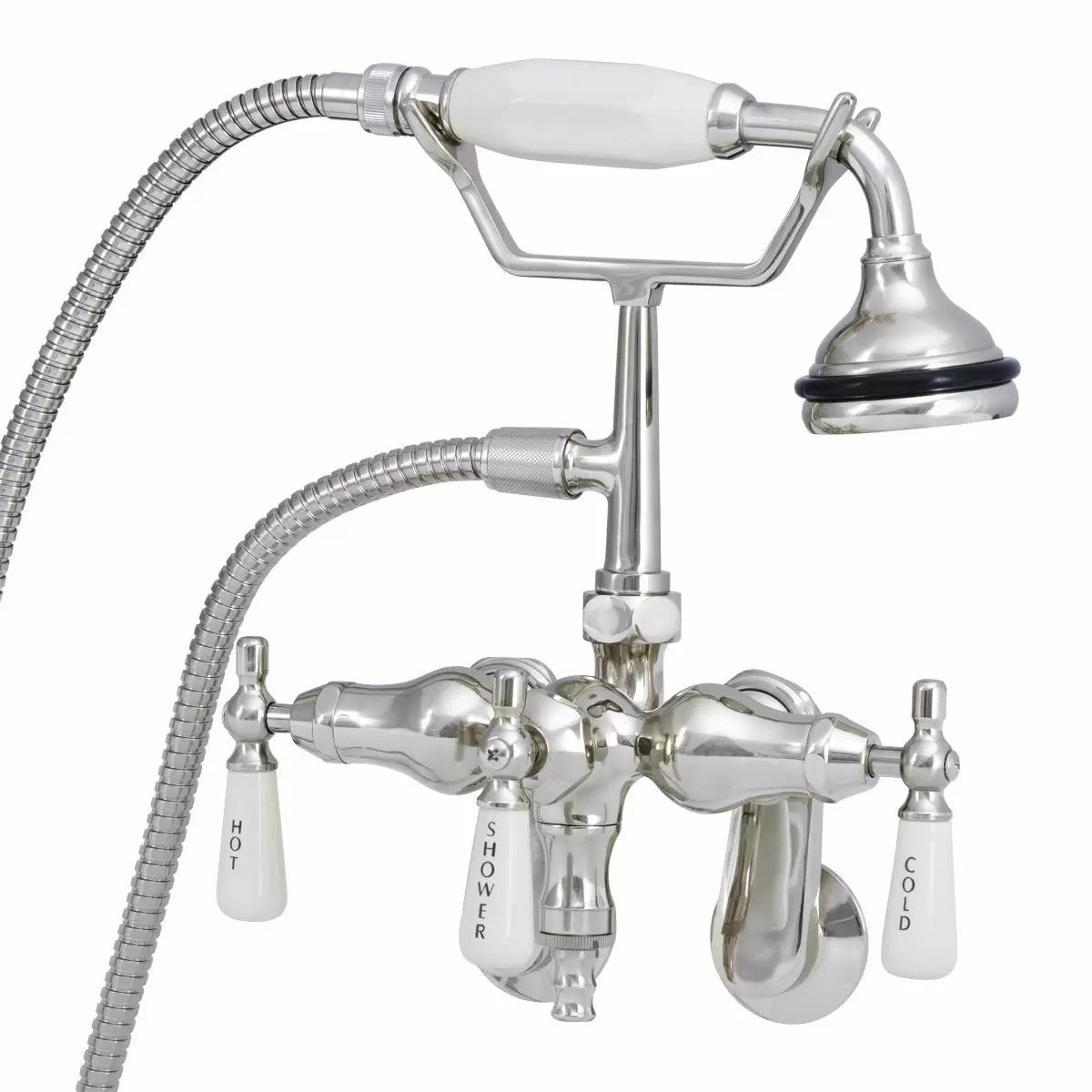 MAIDSTONE Tub Wall Mount English Telephone Faucet - Down Spout