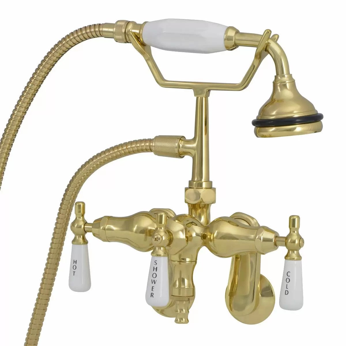 MAIDSTONE Tub Wall Mount English Telephone Faucet - Down Spout