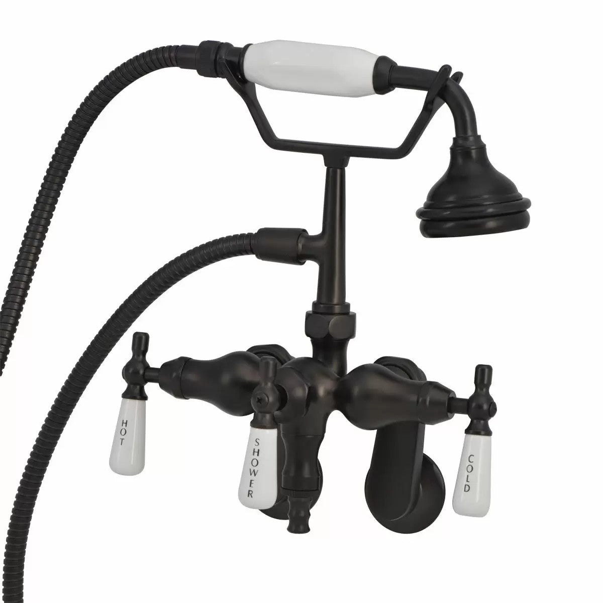 MAIDSTONE Tub Wall Mount English Telephone Faucet - Down Spout