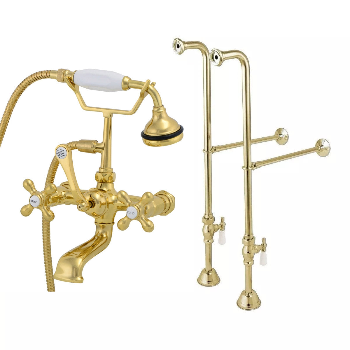 MAIDSTONE Freestanding English Telephone Faucet - Classic Spout