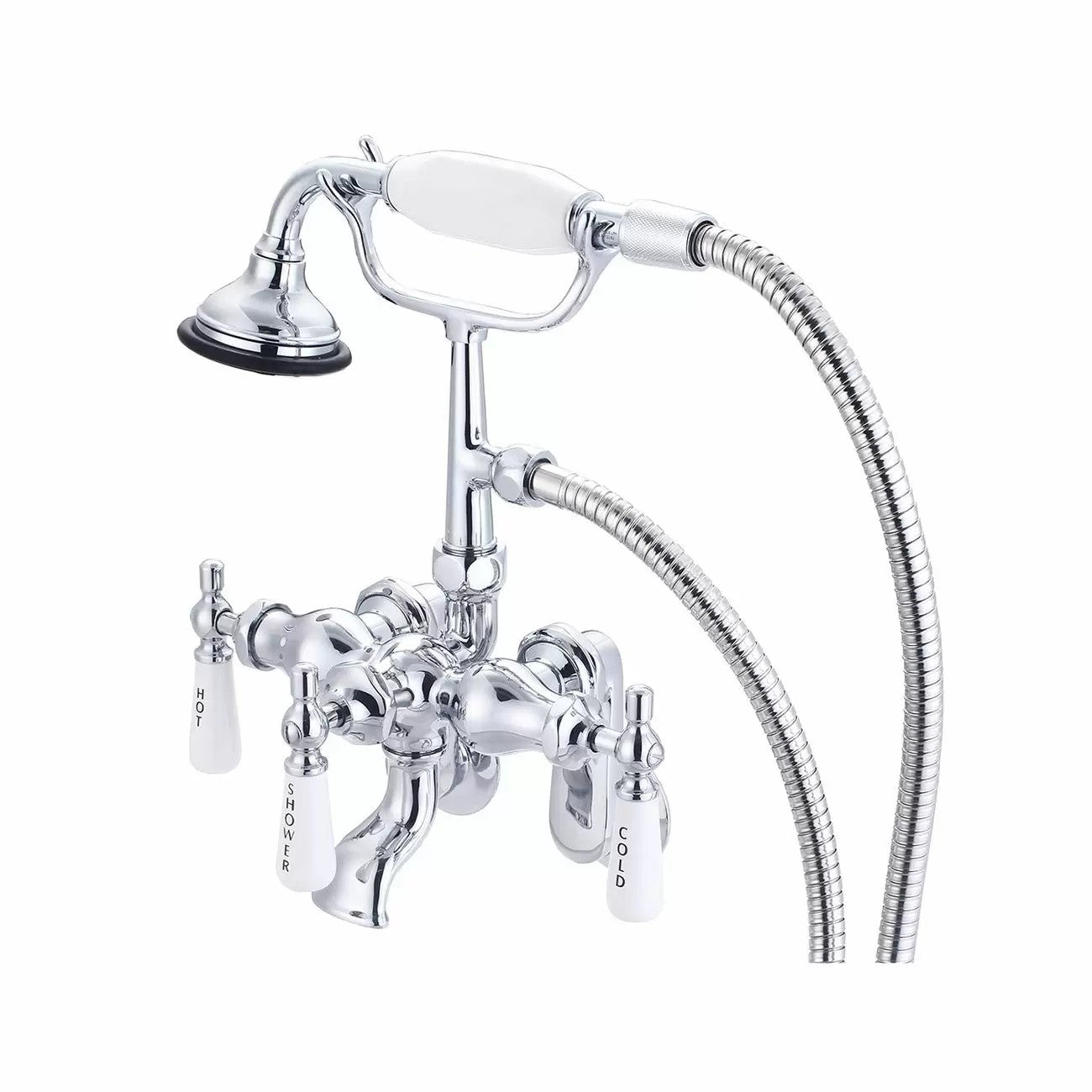 MAIDSTONE Tub Wall Mount English Telephone Faucet - Classic Spout