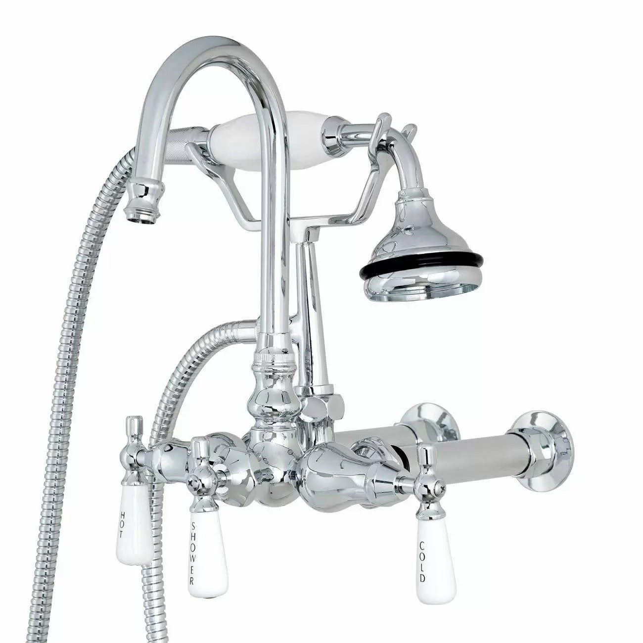 MAIDSTONE Wall Mount English Telephone Faucet - Gooseneck Spout