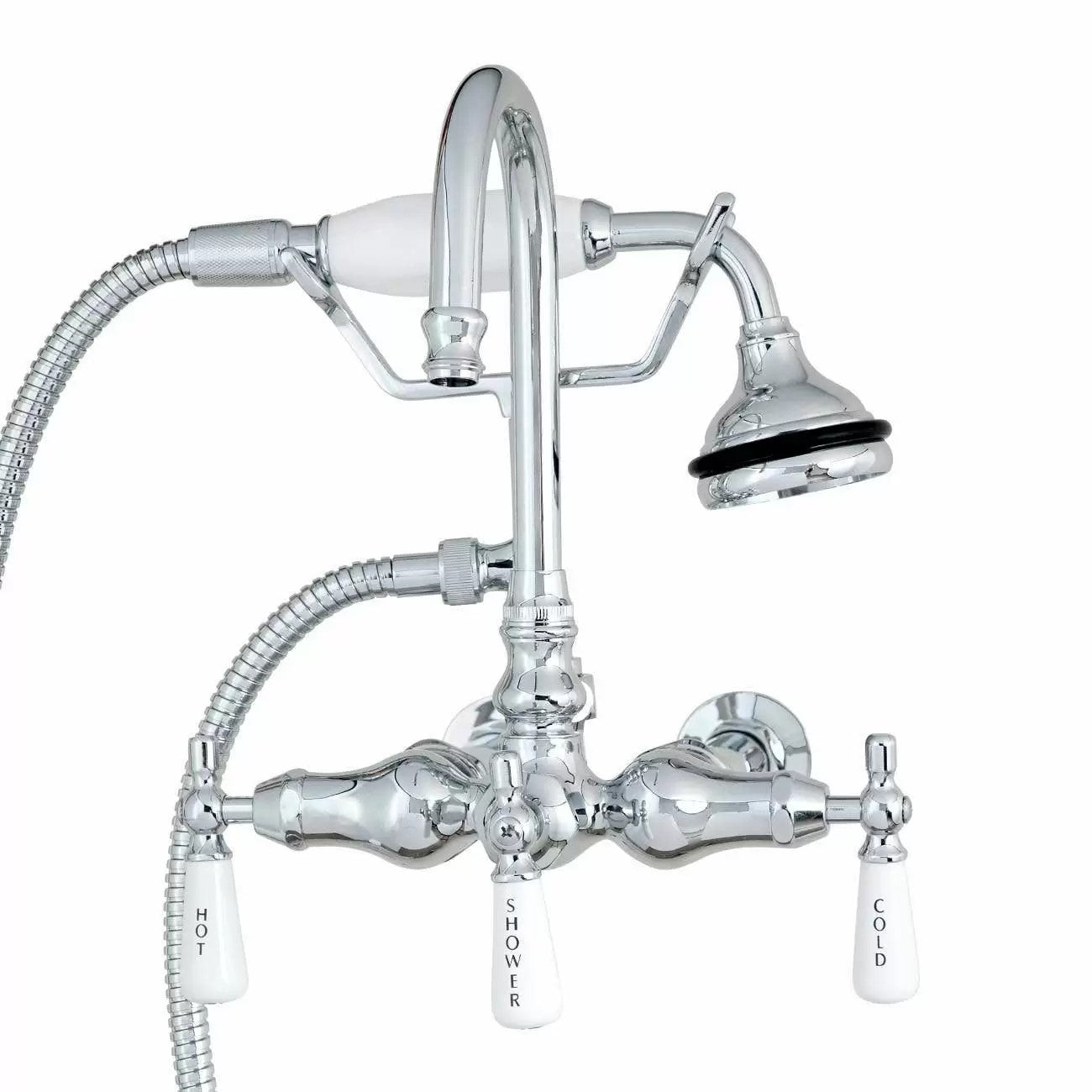 MAIDSTONE Wall Mount English Telephone Faucet - Gooseneck Spout