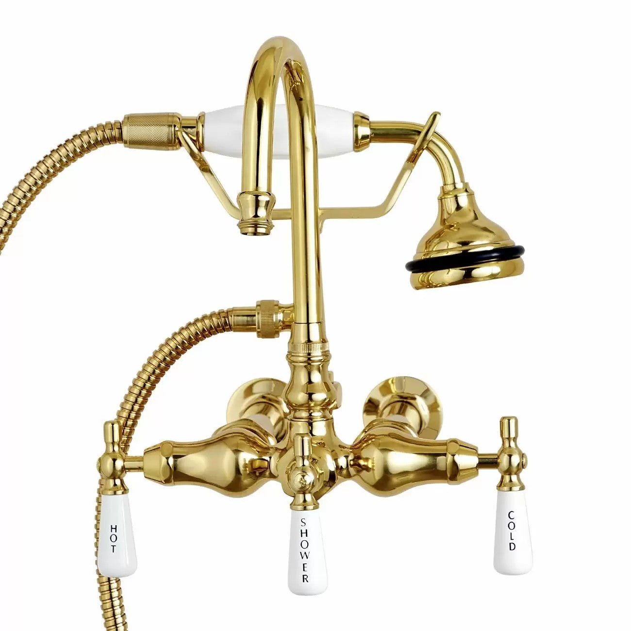 MAIDSTONE Wall Mount English Telephone Faucet - Gooseneck Spout