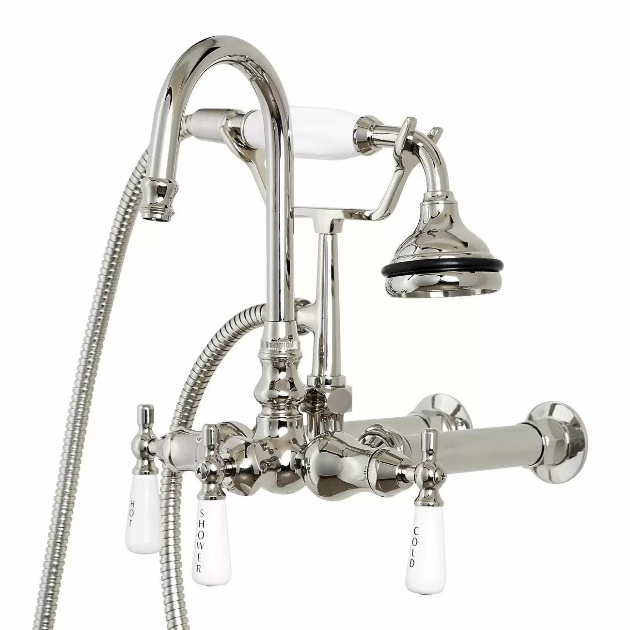 MAIDSTONE Wall Mount English Telephone Faucet - Gooseneck Spout