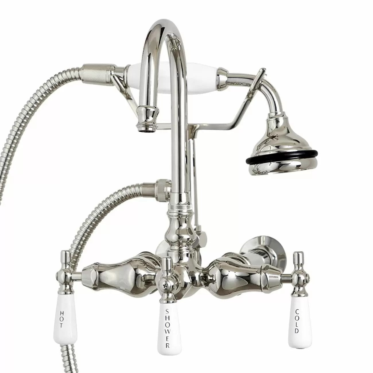 MAIDSTONE Wall Mount English Telephone Faucet - Gooseneck Spout