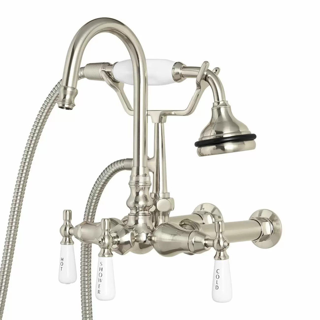 MAIDSTONE Wall Mount English Telephone Faucet - Gooseneck Spout