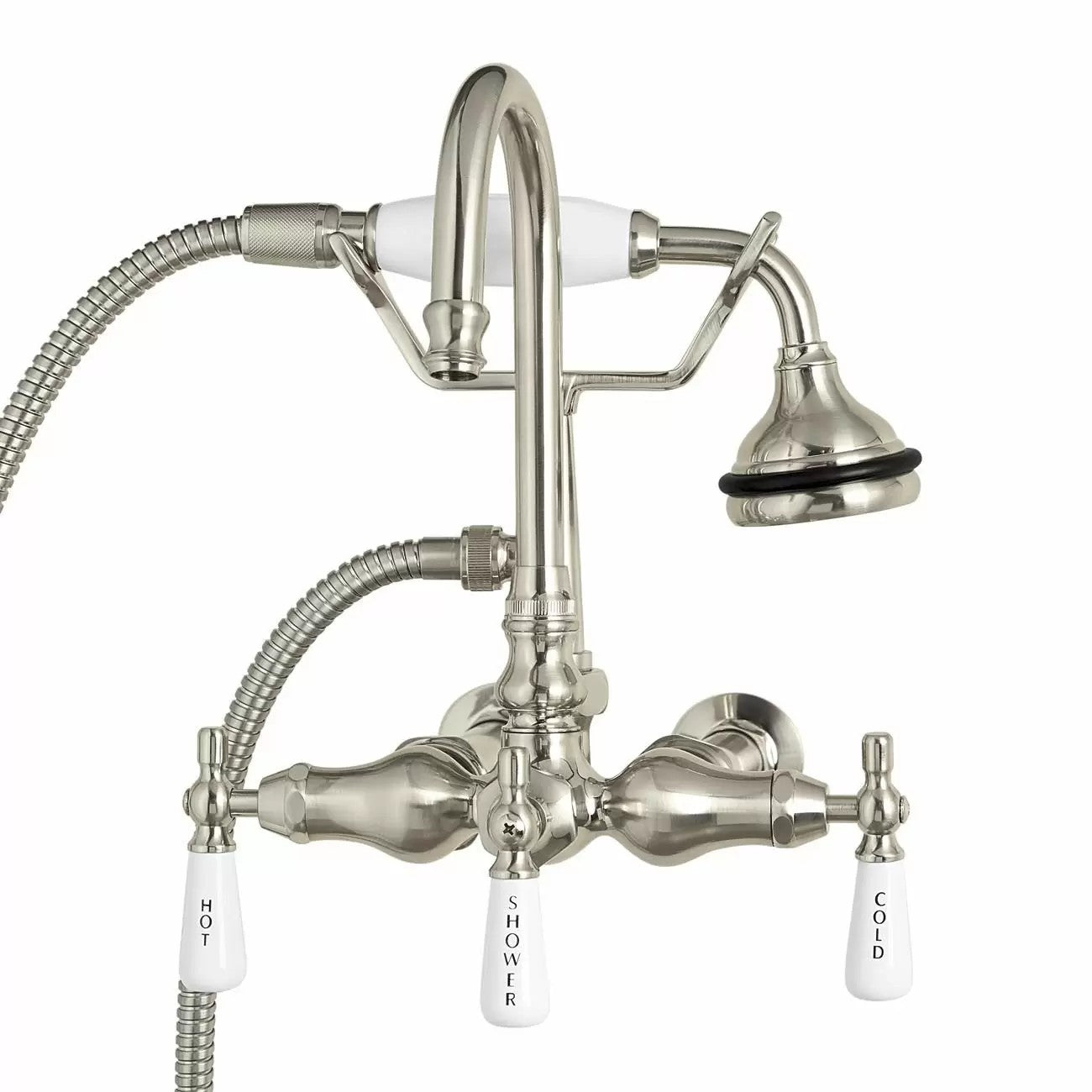 MAIDSTONE Wall Mount English Telephone Faucet - Gooseneck Spout