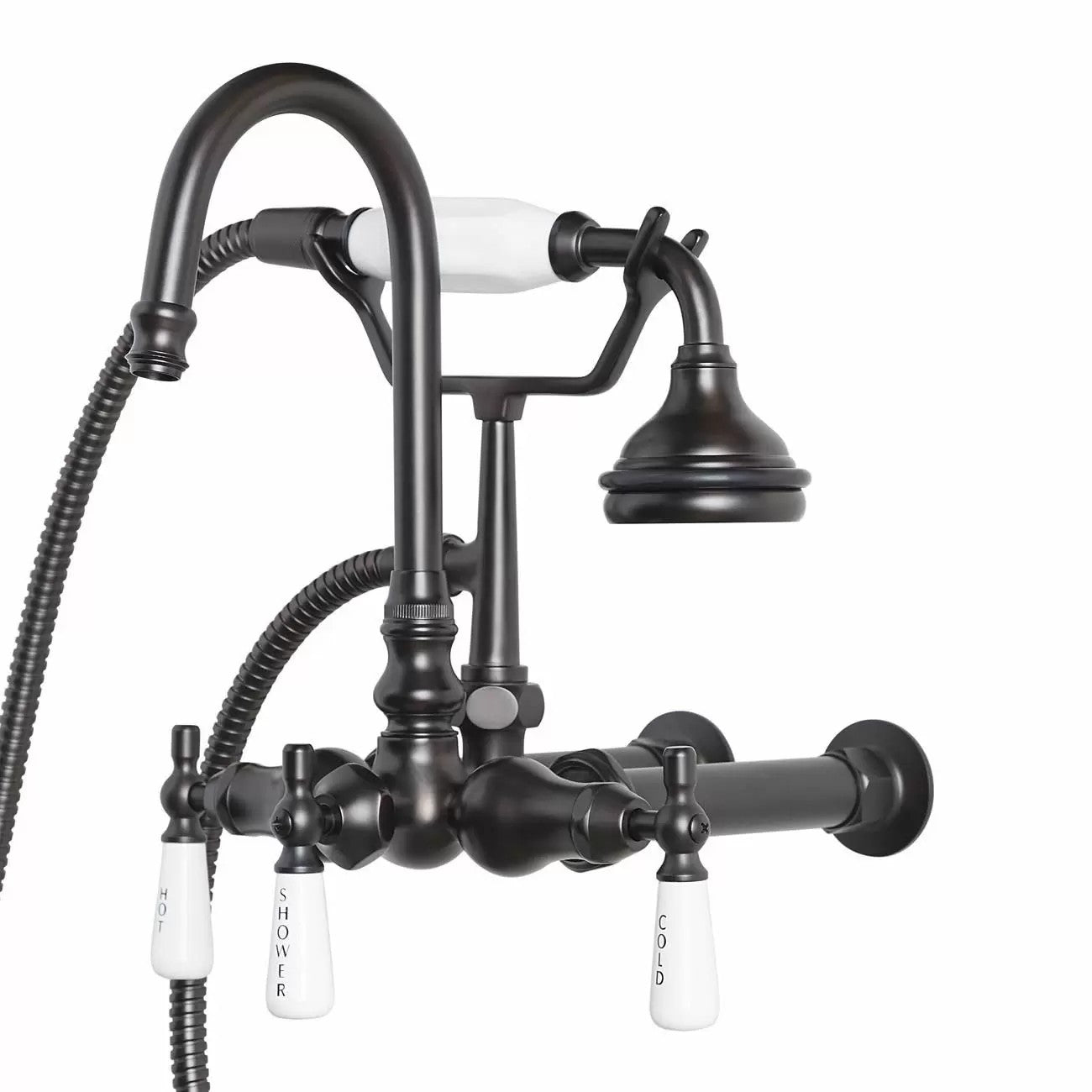 MAIDSTONE Wall Mount English Telephone Faucet - Gooseneck Spout