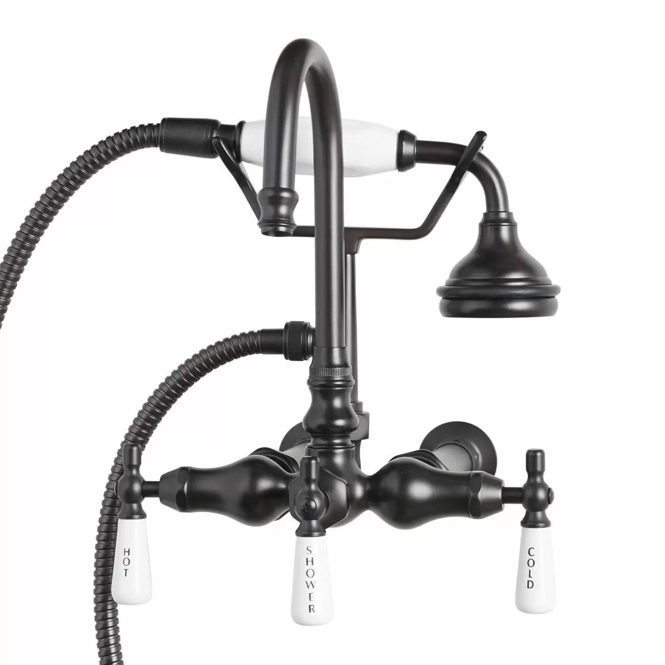 MAIDSTONE Wall Mount English Telephone Faucet - Gooseneck Spout