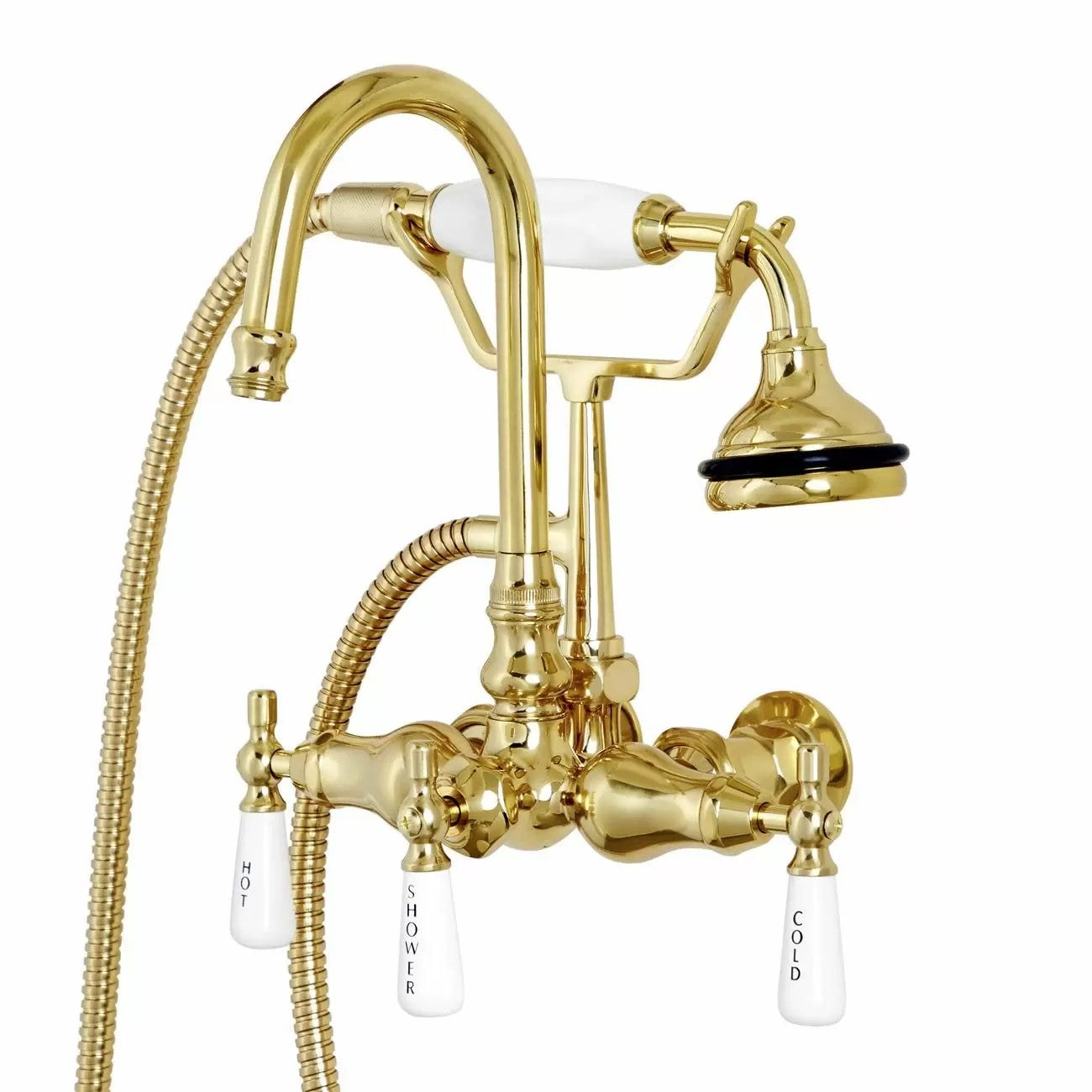 MAIDSTONE Wall Mount English Telephone Faucet - Gooseneck Spout