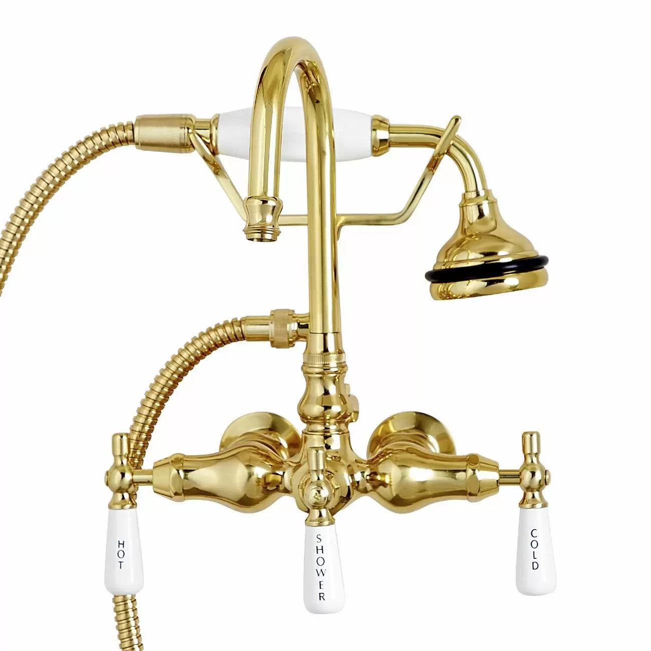 MAIDSTONE Wall Mount English Telephone Faucet - Gooseneck Spout