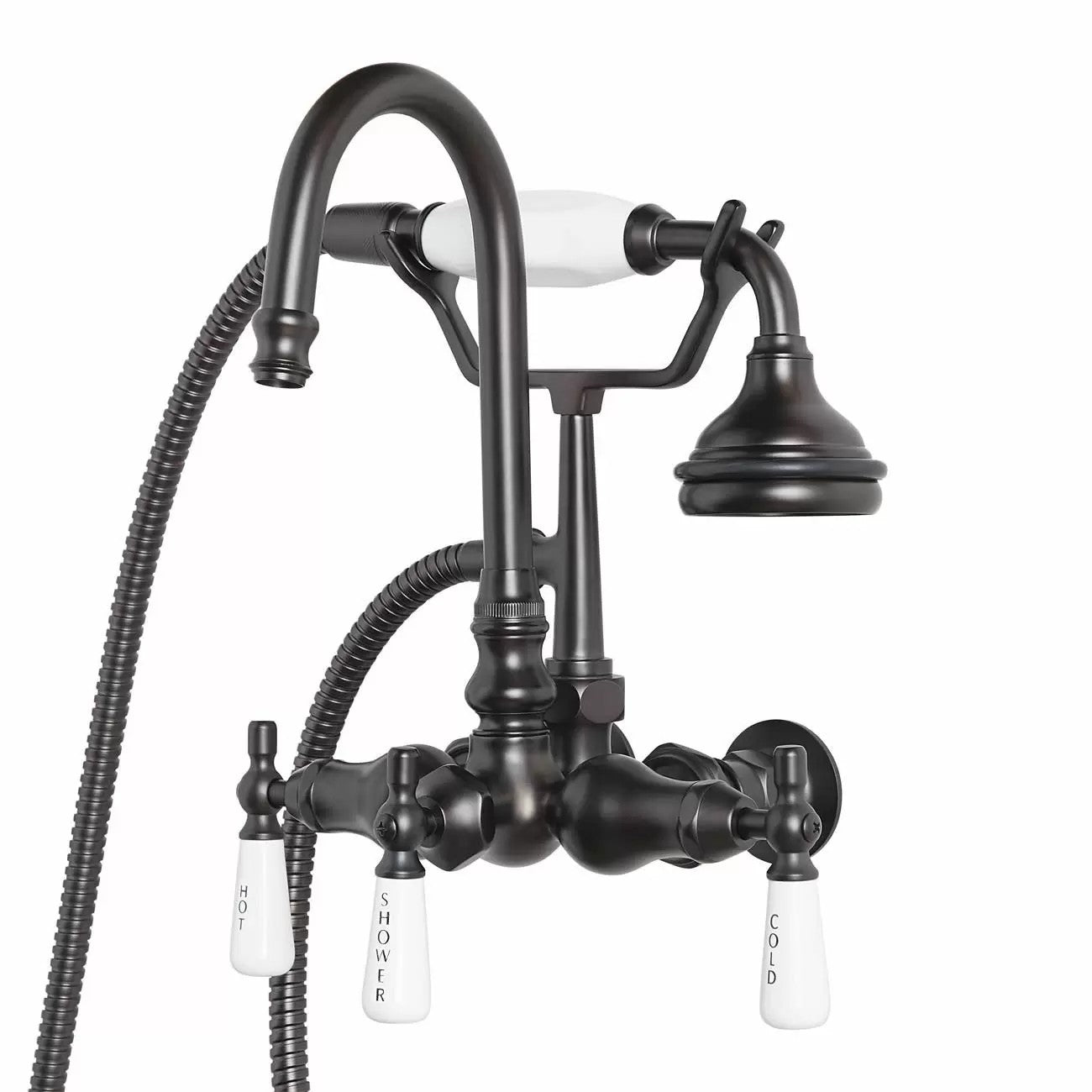 MAIDSTONE Wall Mount English Telephone Faucet - Gooseneck Spout