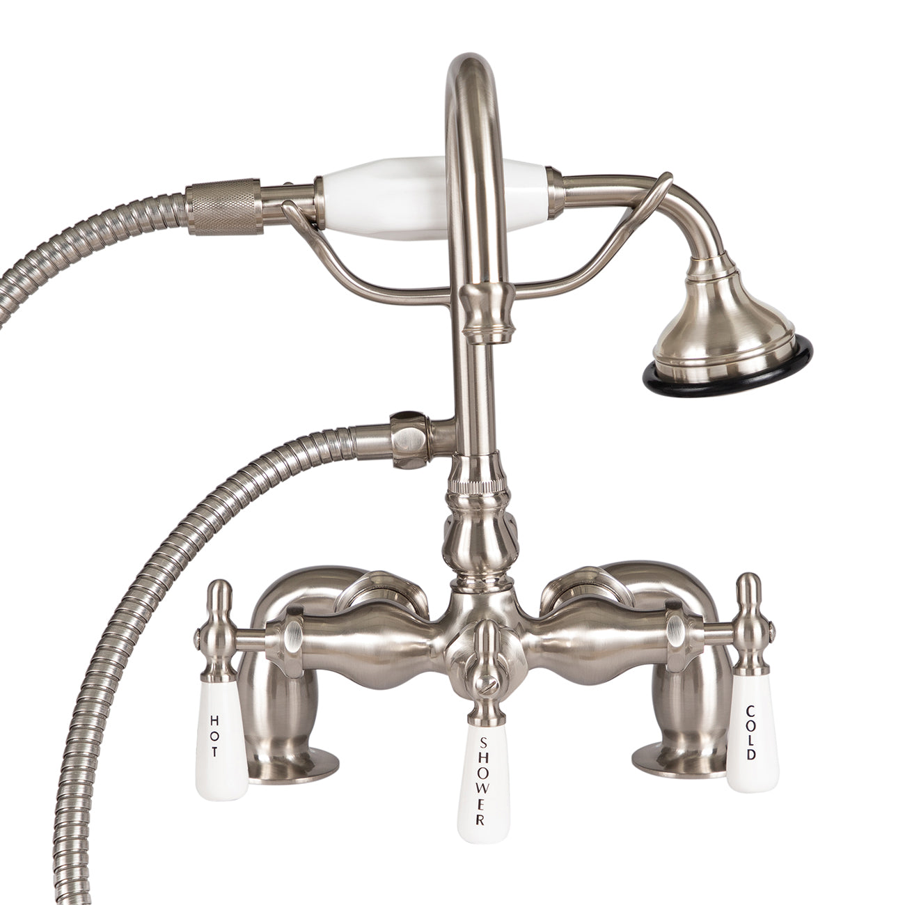 MAIDSTONE Rim Mount English Telephone Faucet - Gooseneck Spout