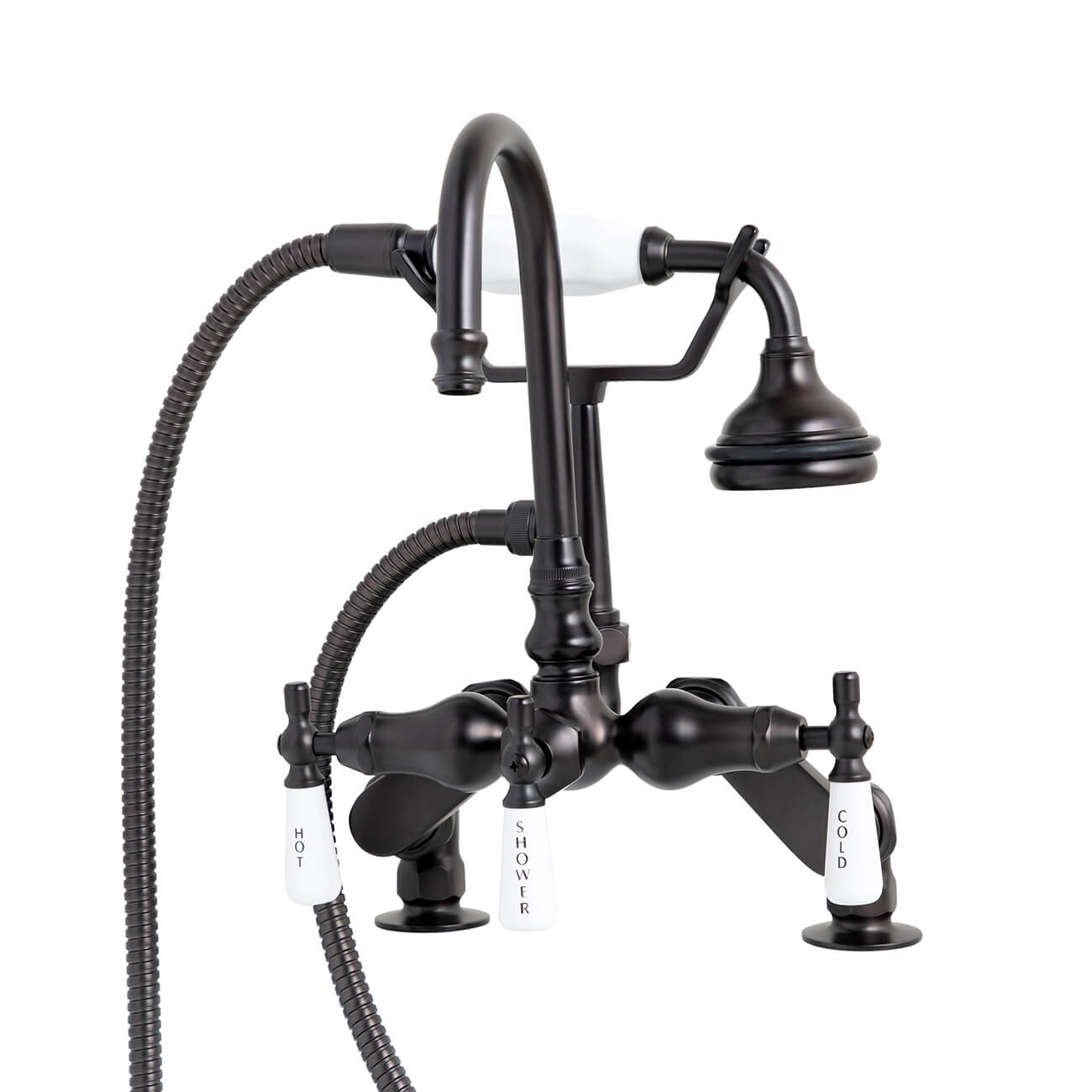MAIDSTONE Rim Mount English Telephone Faucet - Gooseneck Spout