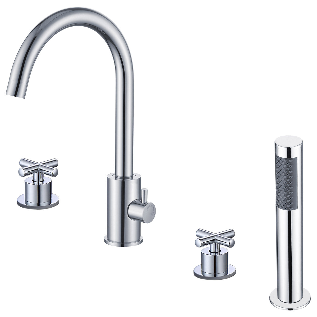 MAIDSTONE Roman Deck Mount Tub Faucet with Handshower