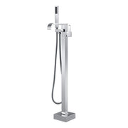 MAIDSTONE Contemporary Freestanding Waterfall Faucet - Chrome