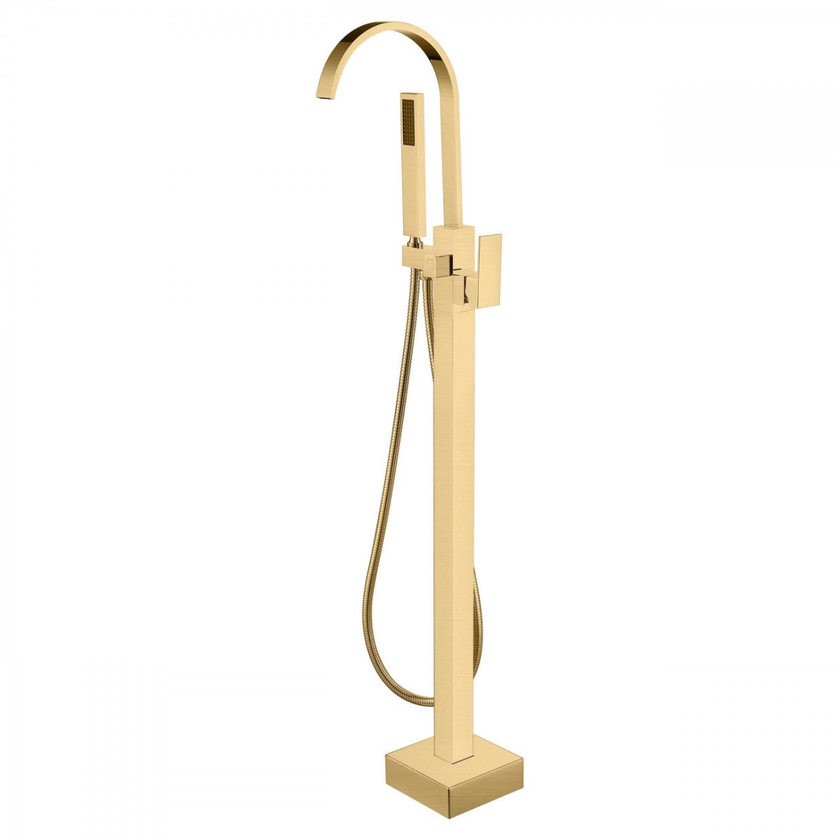 MAIDSTONE Contemporary Freestanding Gooseneck Tub Faucet