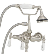 MAIDSTONE Clawfoot Bathtub Wall Mount Downspout Faucet with Handshower