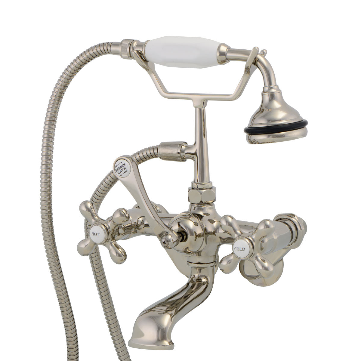 MAIDSTONE Tub Wall Mount English Telephone Faucet - Classic Spout