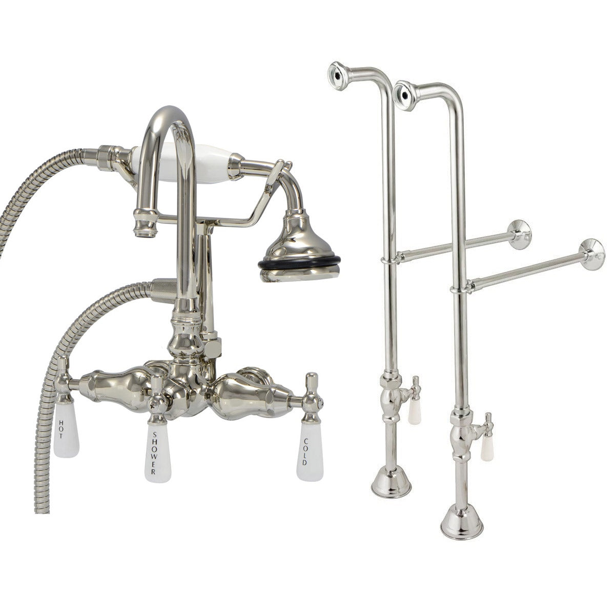 MAIDSTONE Freestanding English Telephone Faucet - Gooseneck Spout
