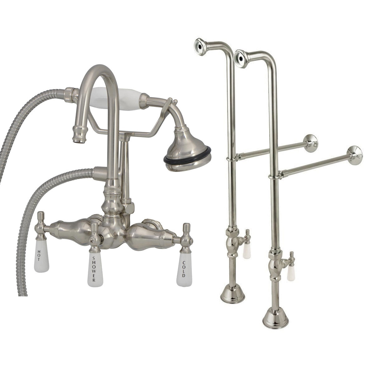 MAIDSTONE Freestanding English Telephone Faucet - Gooseneck Spout