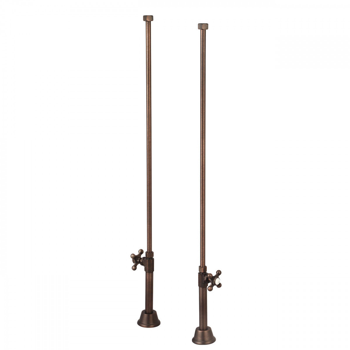 MAIDSTONE Clawfoot Tub Straight Tub Supply Lines with Shut Off Valves