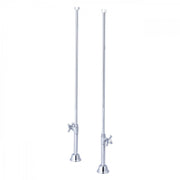 MAIDSTONE Clawfoot Tub Straight Tub Supply Lines with Shut Off Valves