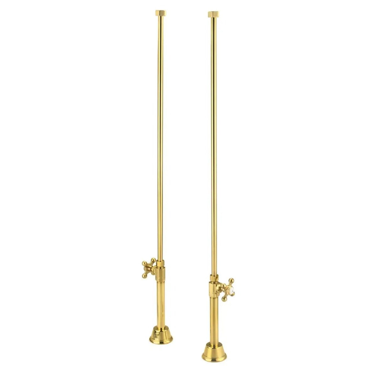MAIDSTONE Clawfoot Tub Straight Tub Supply Lines with Shut Off Valves