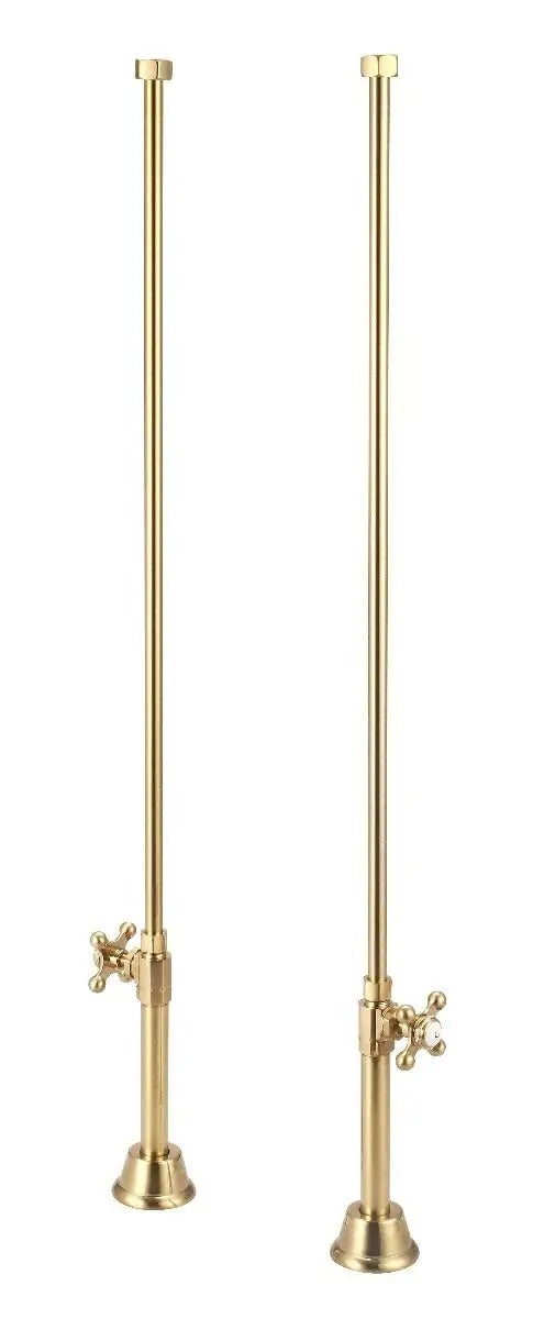 MAIDSTONE Clawfoot Tub Straight Tub Supply Lines with Shut Off Valves