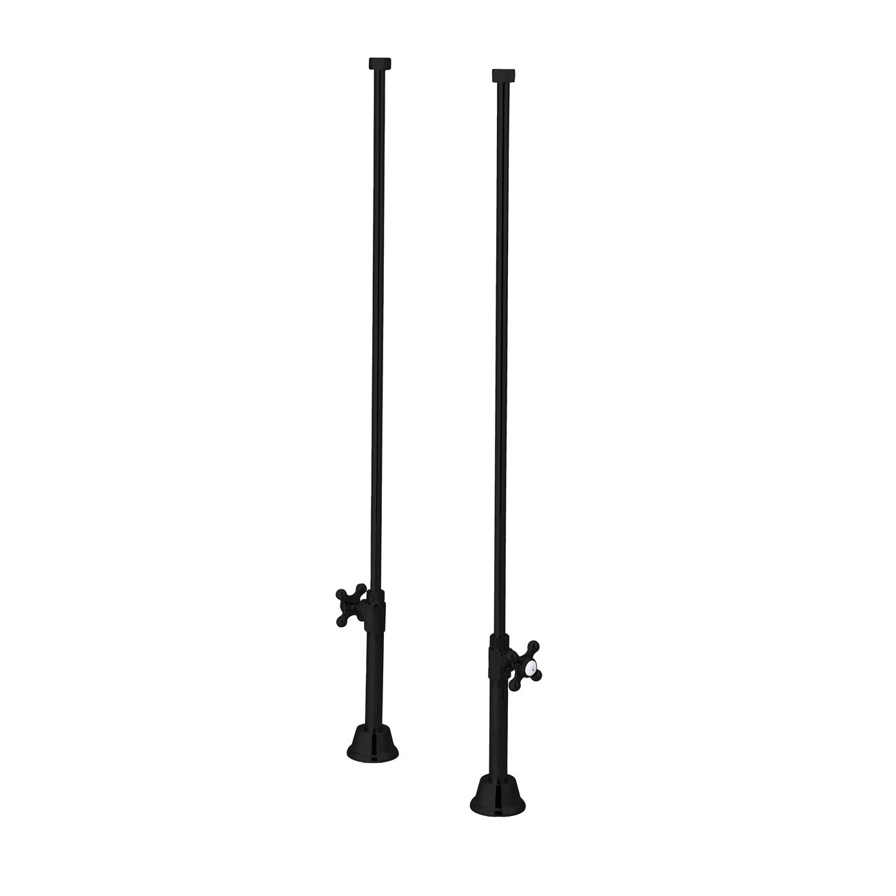 MAIDSTONE Clawfoot Tub Straight Tub Supply Lines with Shut Off Valves