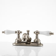 MAIDSTONE Charlotte Centerset Bathroom Sink Faucet - Porcelain Lever Handles