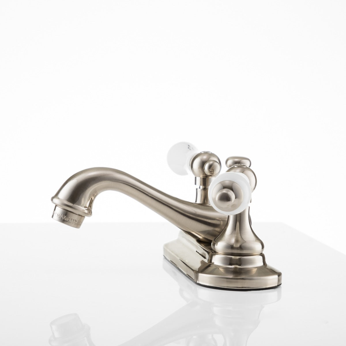 MAIDSTONE Charlotte Centerset Bathroom Sink Faucet - Porcelain Lever Handles