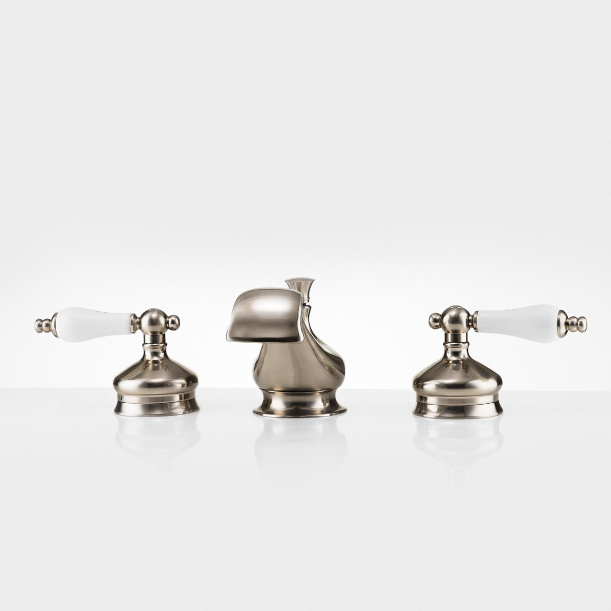 MAIDSTONE Mila Widespread Bathroom Sink Faucet - Porcelain Lever Handles