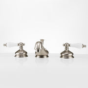 MAIDSTONE Camilla Widespread Bathroom Sink Faucet - Porcelain Lever Handles