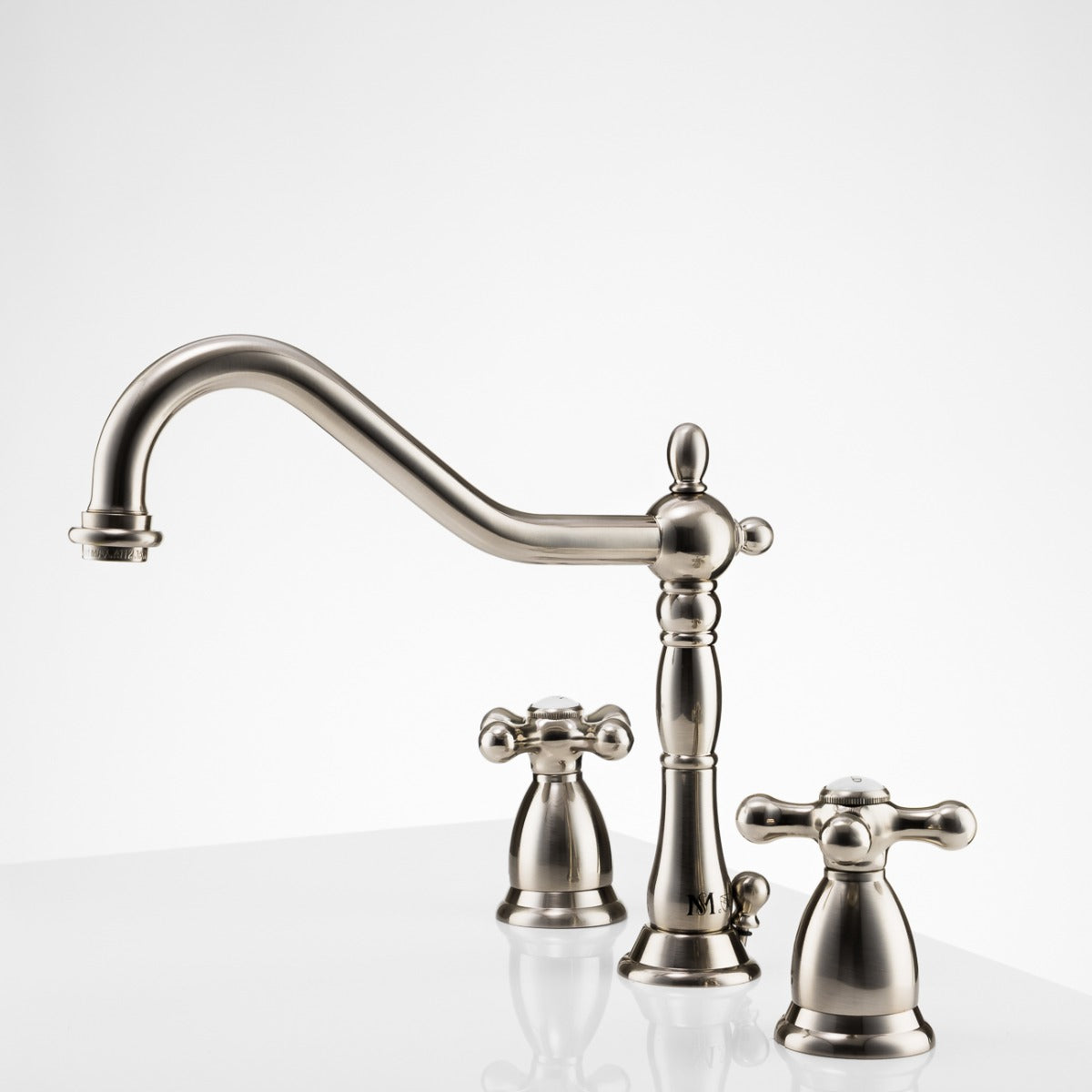 MAIDSTONE Ashford Widespread Bathroom Sink Faucet - Metal Cross Handles