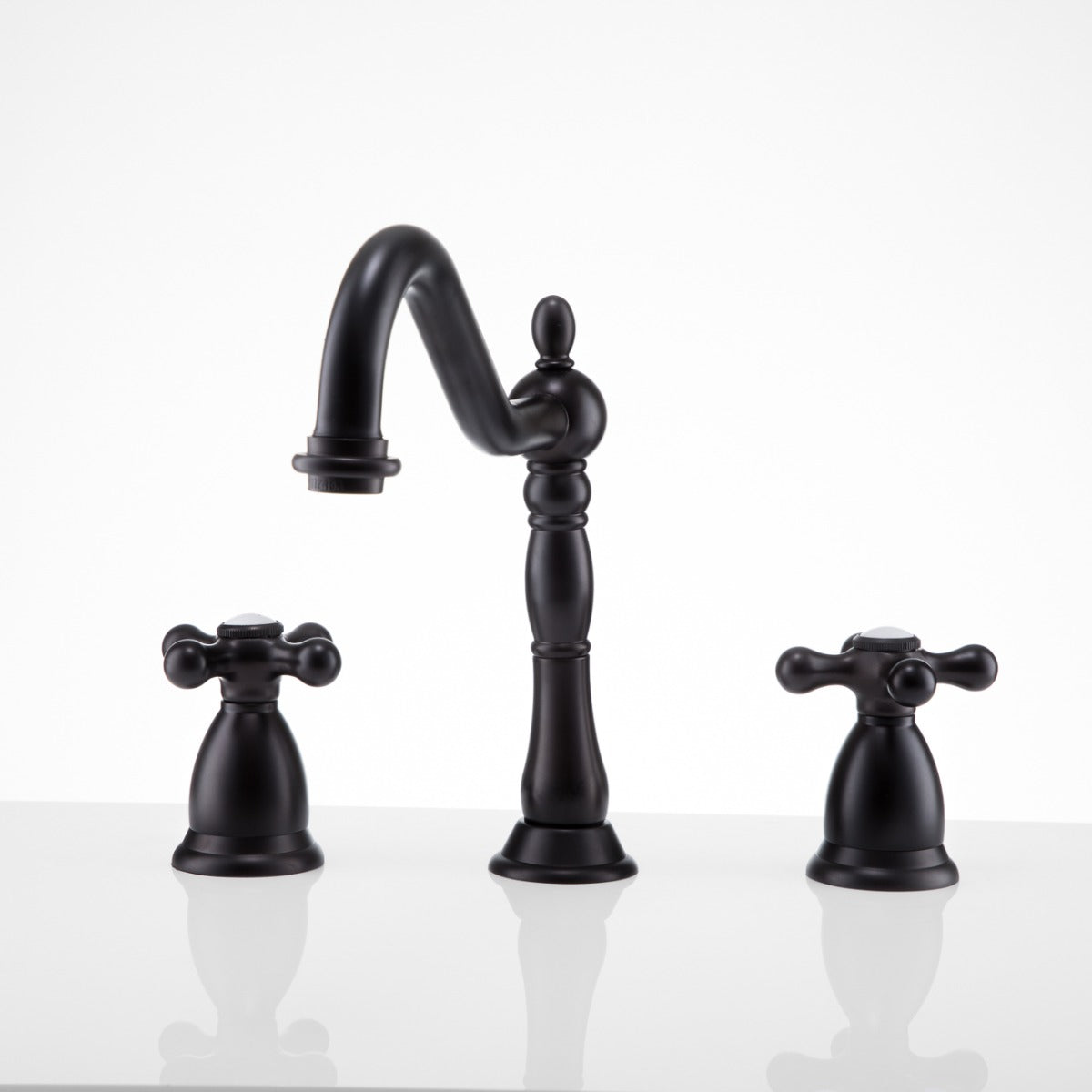 MAIDSTONE Ashford Widespread Bathroom Sink Faucet - Metal Cross Handles
