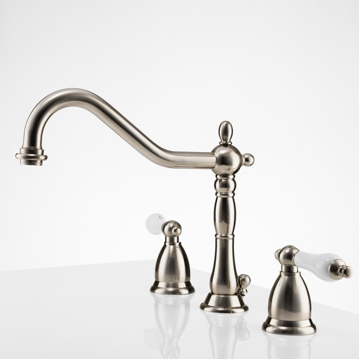 MAIDSTONE Ashford Widespread Bathroom Sink Faucet - Porcelain Lever Handles
