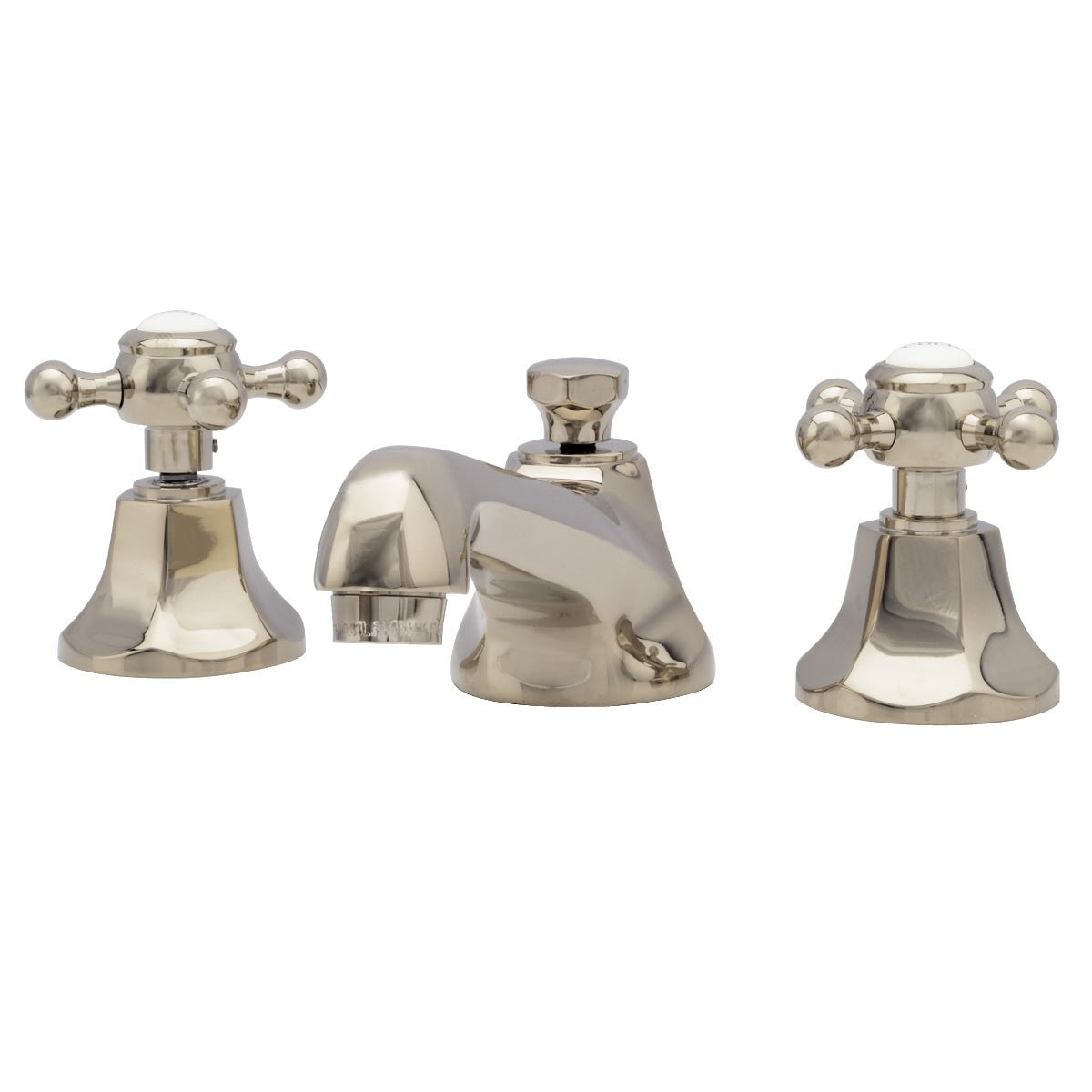 MAIDSTONE Nouveau Widespread Bathroom Sink Faucet - Metal Cross Handles