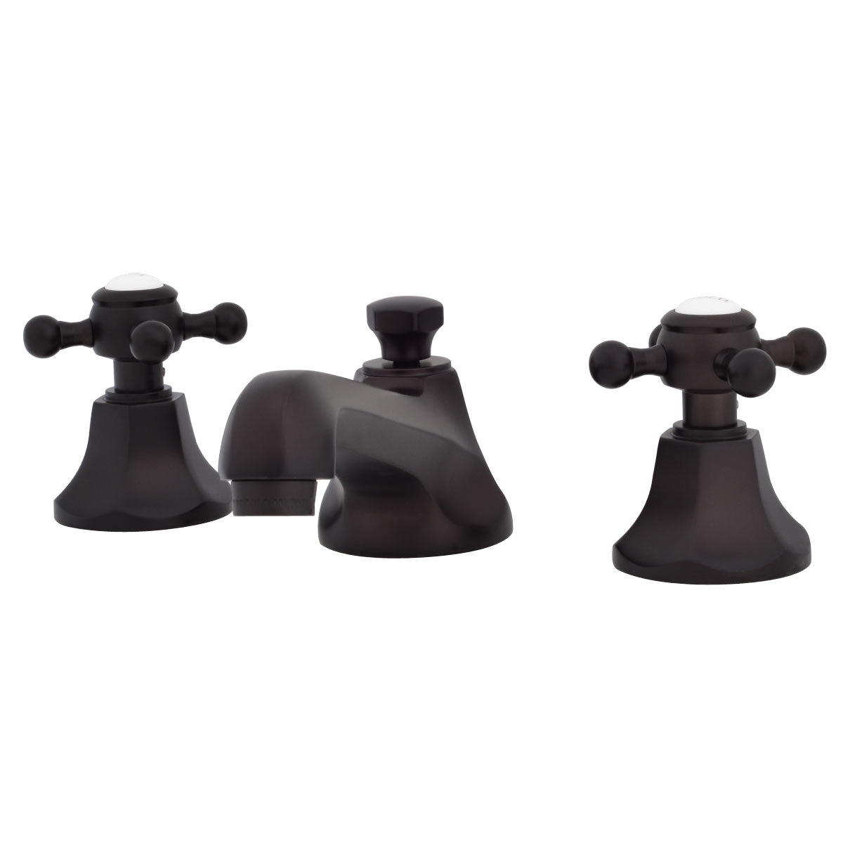 MAIDSTONE Nouveau Widespread Bathroom Sink Faucet - Metal Cross Handles