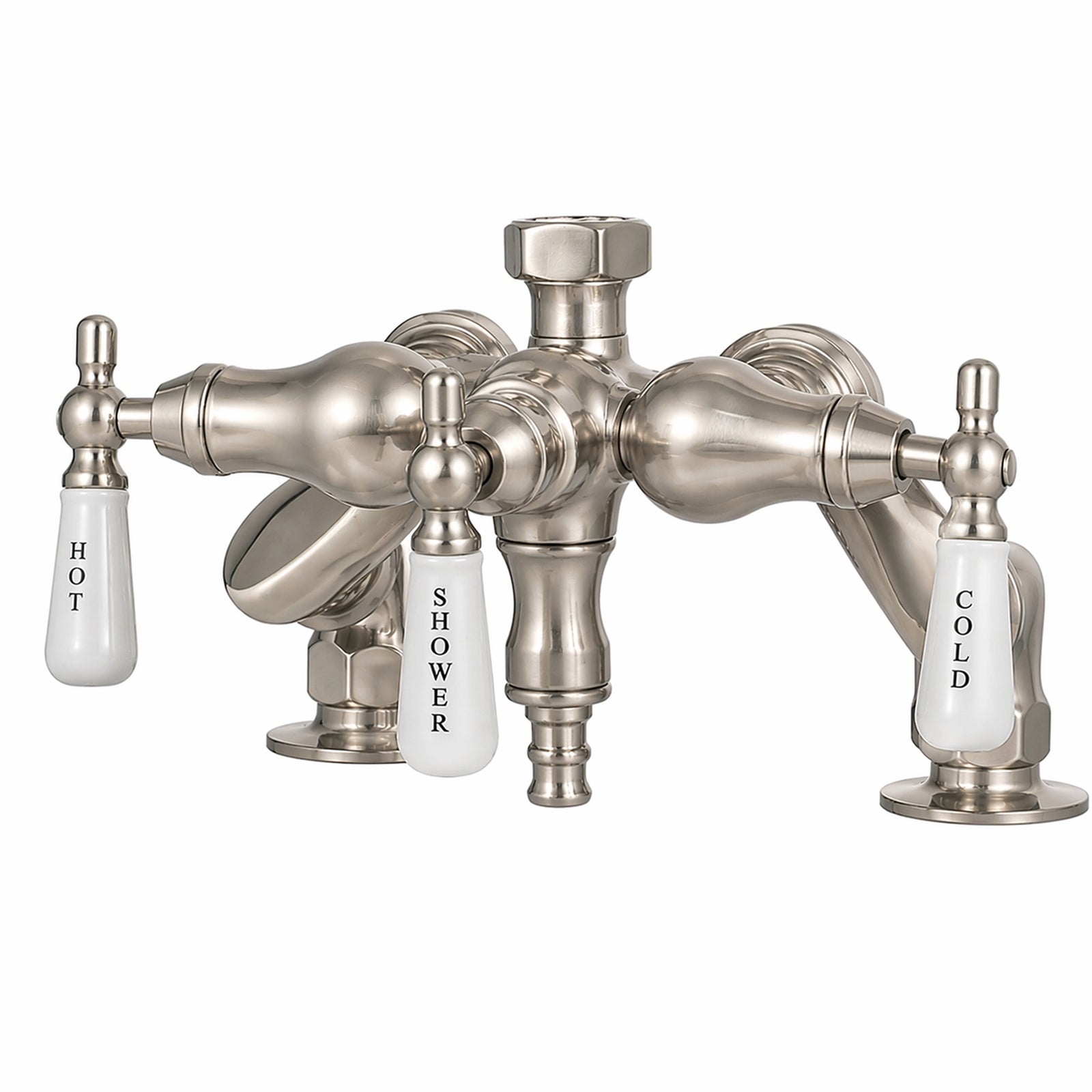 MAIDSTONE Deck Mount Shower Kit with Down Spout Faucet