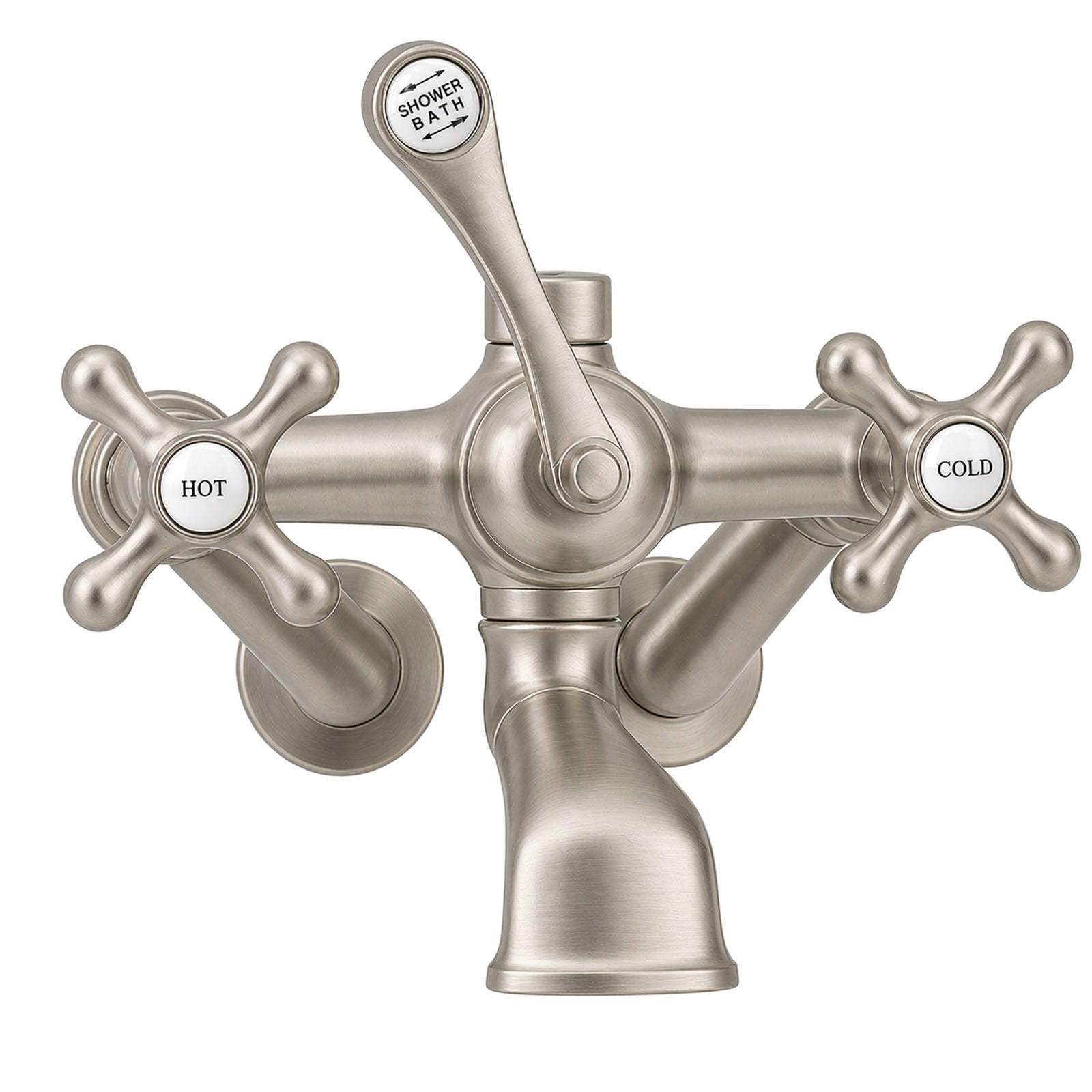 MAIDSTONE Tub Wall Mount Shower Kit with Classic Spout Faucet