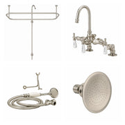 MAIDSTONE Side Deck Mount Shower Kit with Gooseneck Faucet