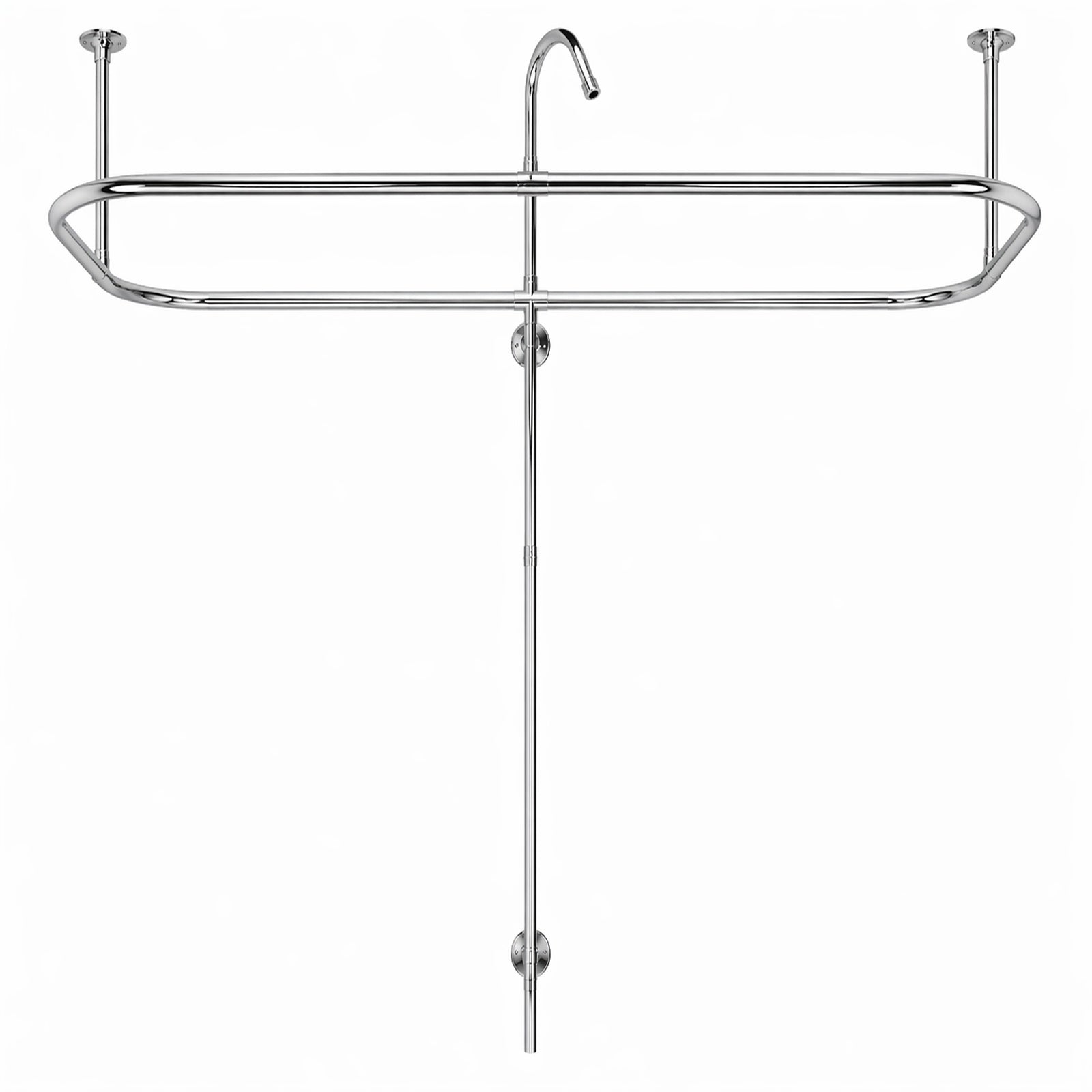 MAIDSTONE Clawfoot Tub End Mount Shower Conversion Kit