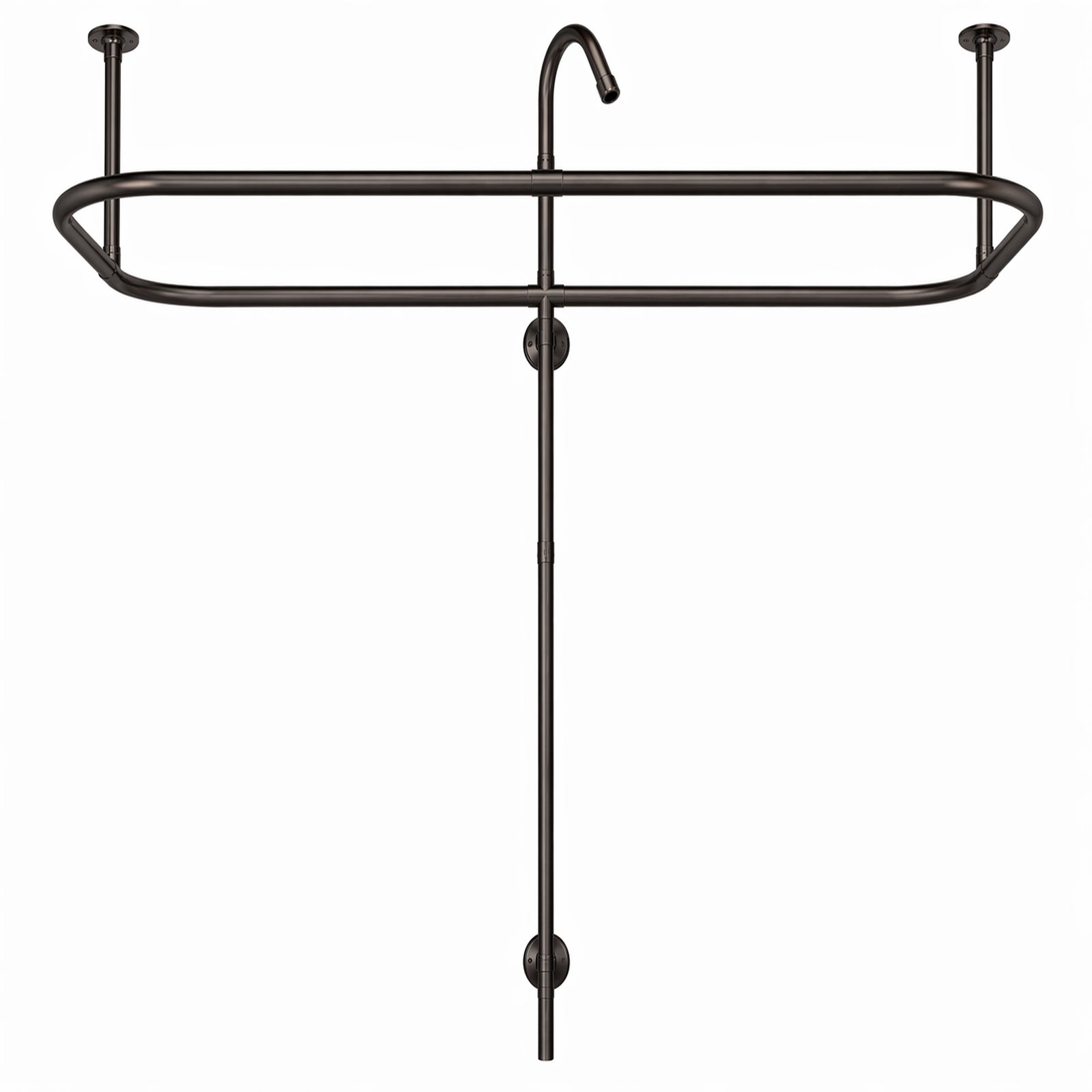 MAIDSTONE Clawfoot Tub End Mount Shower Conversion Kit