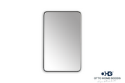 20" x 32" Rectangular Black Bathroom Mirror – Modern Vanity Wall Mirror
