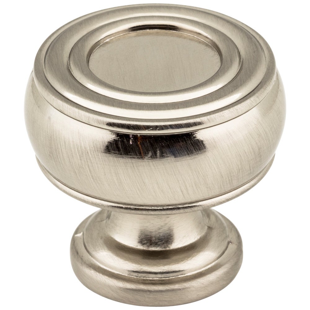 Hardware Resources 1-3/16" Diameter Satin Nickel Barrel Bremen 2 Cabinet Knob
