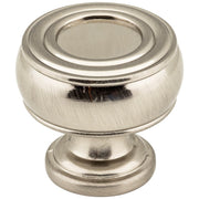 Hardware Resources 1-3/16" Diameter Satin Nickel Barrel Bremen 2 Cabinet Knob