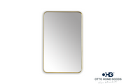 20" x 32" Rectangular Gold Bathroom Mirror – Modern Vanity Wall Mirror